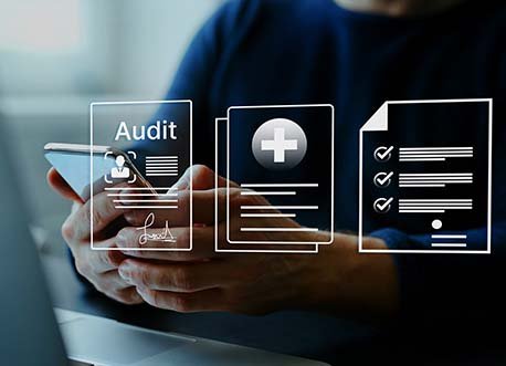 Accessibility consulting session with auditor reviewing website compliance